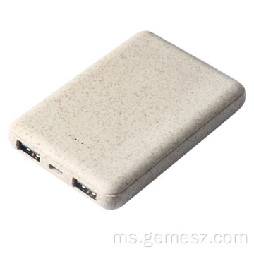 Bank Kuasa 5000mAh Kustom Jerami Gandum Biodegradable